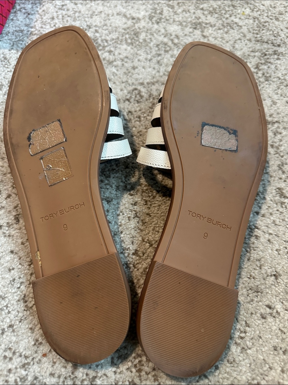 Tory Burch Women's Ines Cage Slide Leather Sandals 9 - Picture 5 of 7